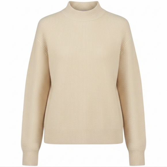 Leith Cream Knit Sweater Small | Old Money Poetcore Winter White - Picture 5 of 14